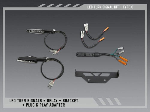 Yoshimura Type C Standard LED Signal Kit for V2 Fender Eliminators