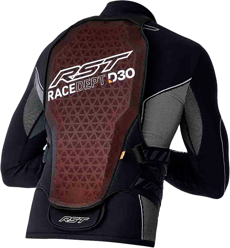 RST Race Dept D3O Back Protector Harness - Orange - View 1