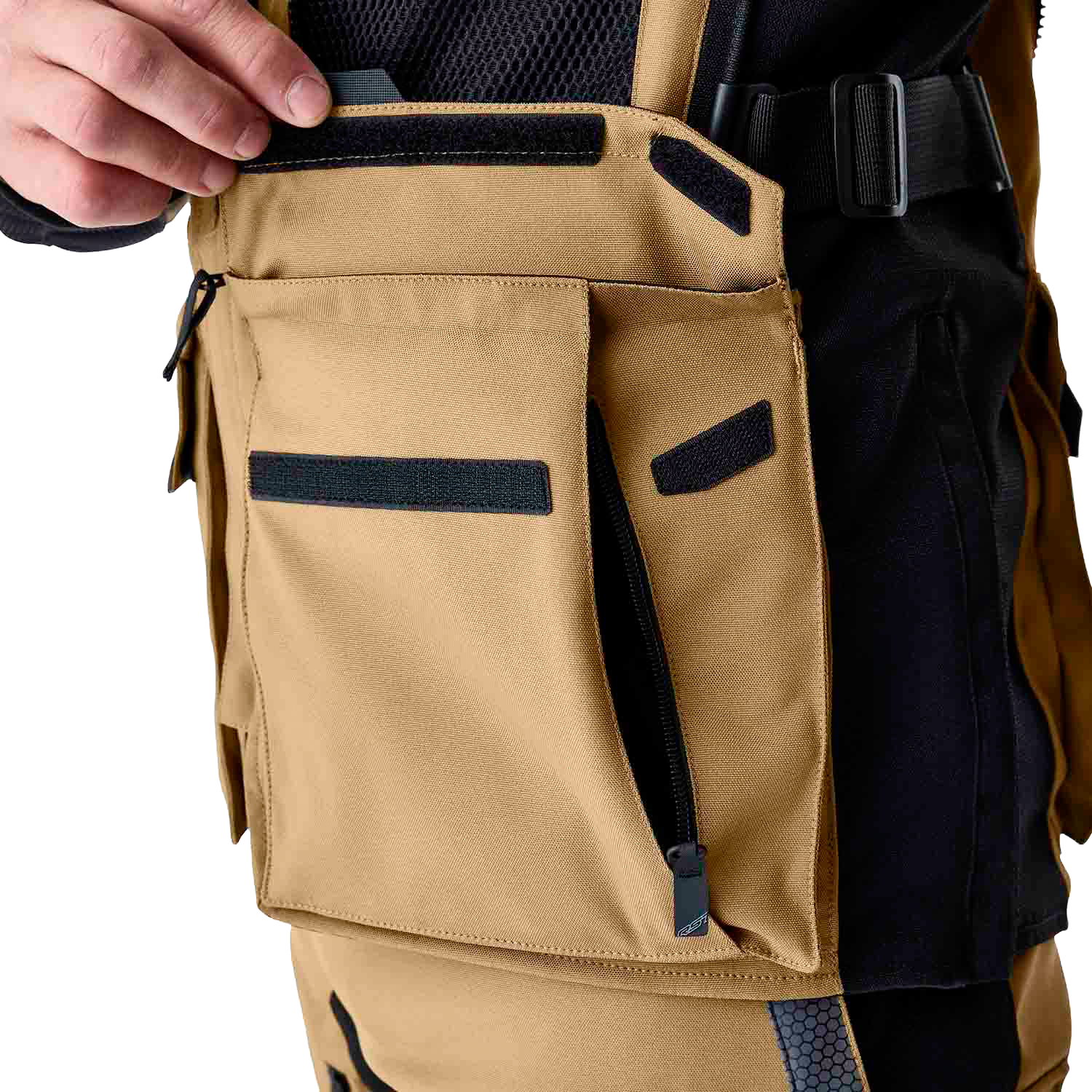 RST Pro Series Adventure-X CE Men's Textile Jacket - Sand / Black - View 20