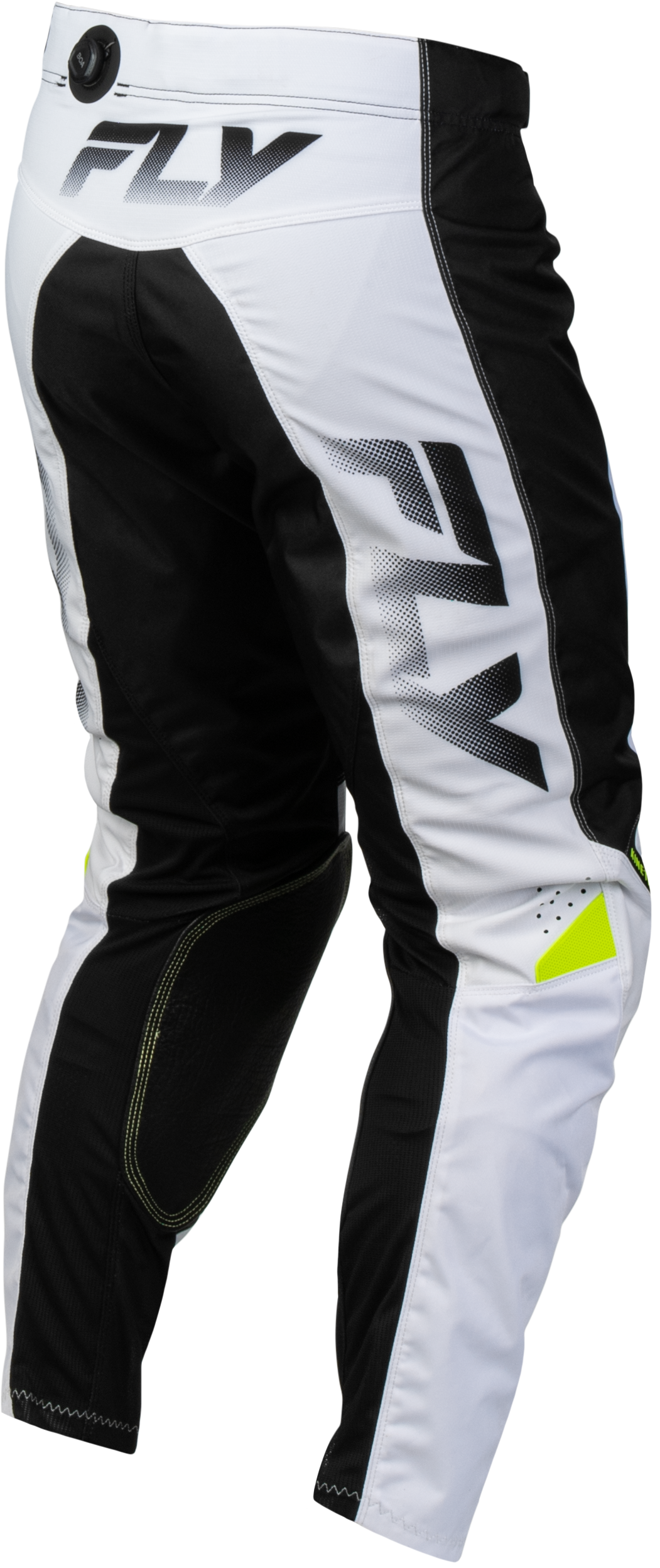 FLY Racing Kinetic Fade Pants (2027) - White / Black / Hi-Viz - View 12