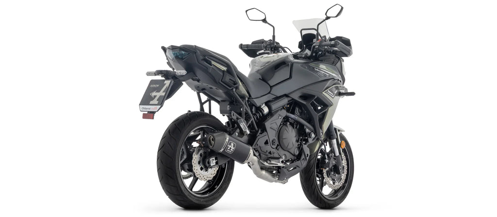 Arrow Kawasaki Z650 / Ninja 650 / Versys 650 E5+ 2025 Full System With Veloce Aluminium Dark Silencer - 77501van