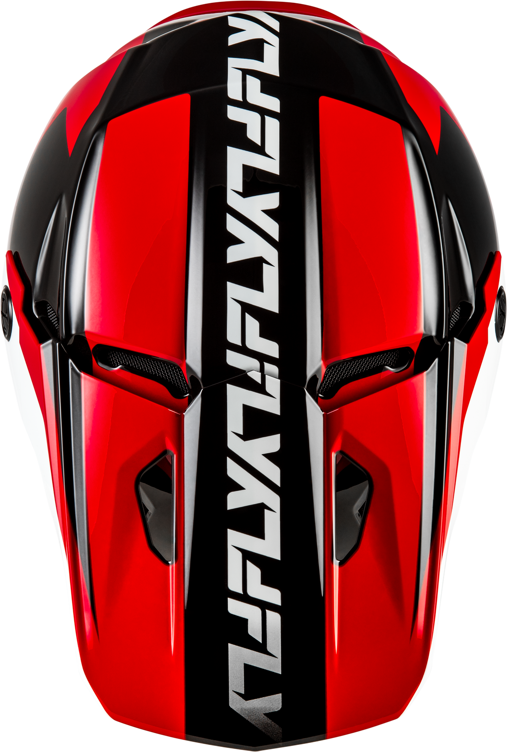 FLY Racing Kinetic Crest Helmet (2026) - Red / Black / White - View 12
