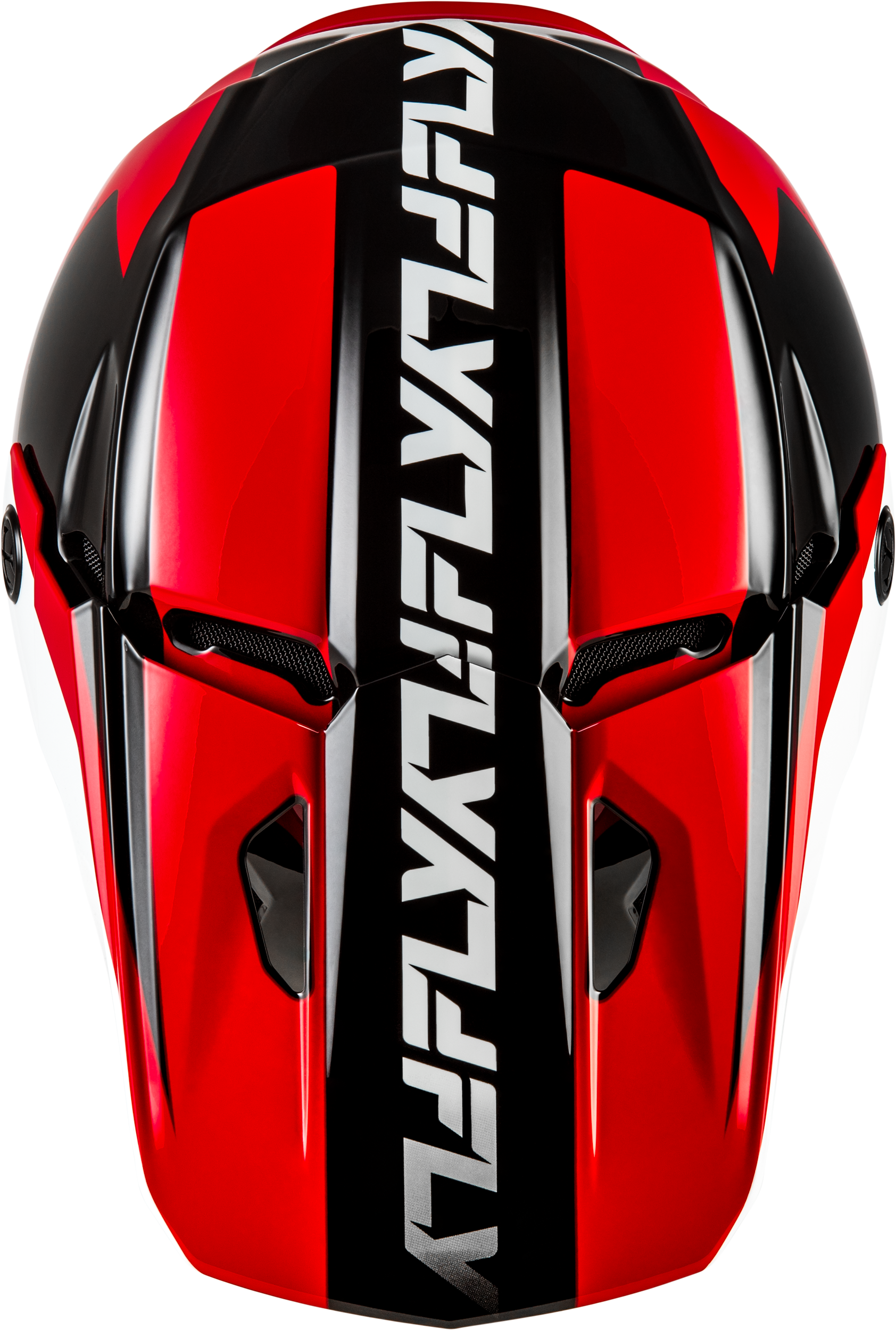 FLY Racing Kinetic Crest Helmet (2026) - Red / Black / White - View 12
