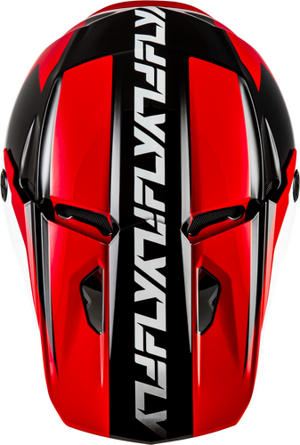 FLY Racing Kinetic Crest Helmet (2026) - Red / Black / White - View 28