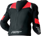 RST Tractech Evo 5 CE Men's Leather Jacket - Black / Fluorescent Red - View 7