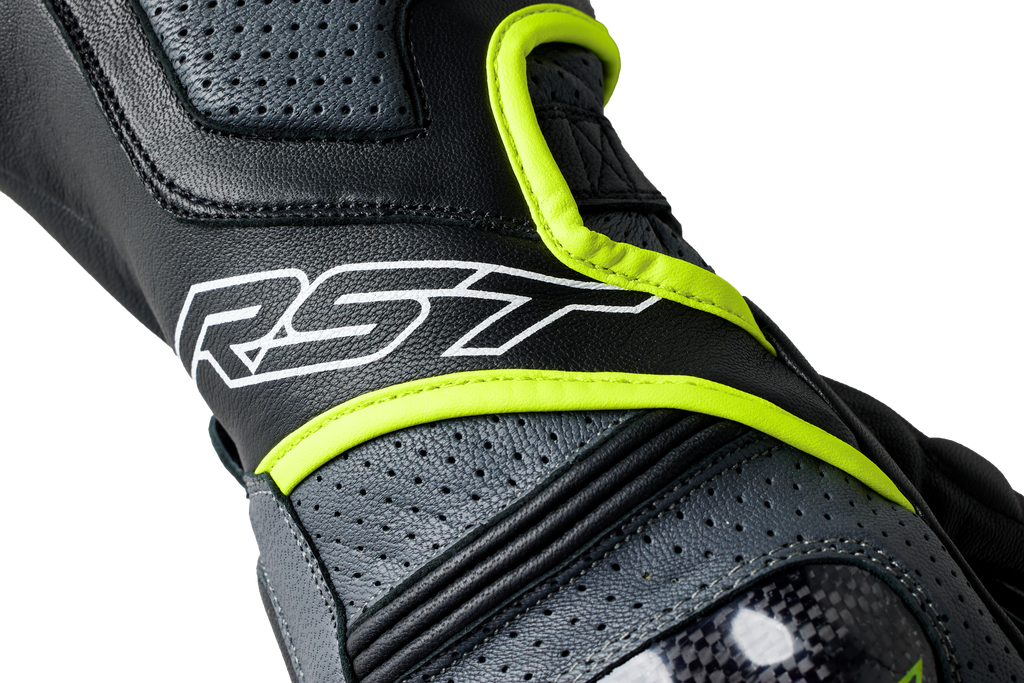 RST Fulcrum CE Men's Glove - Grey / Fluorescent Yellow / Black - View 13