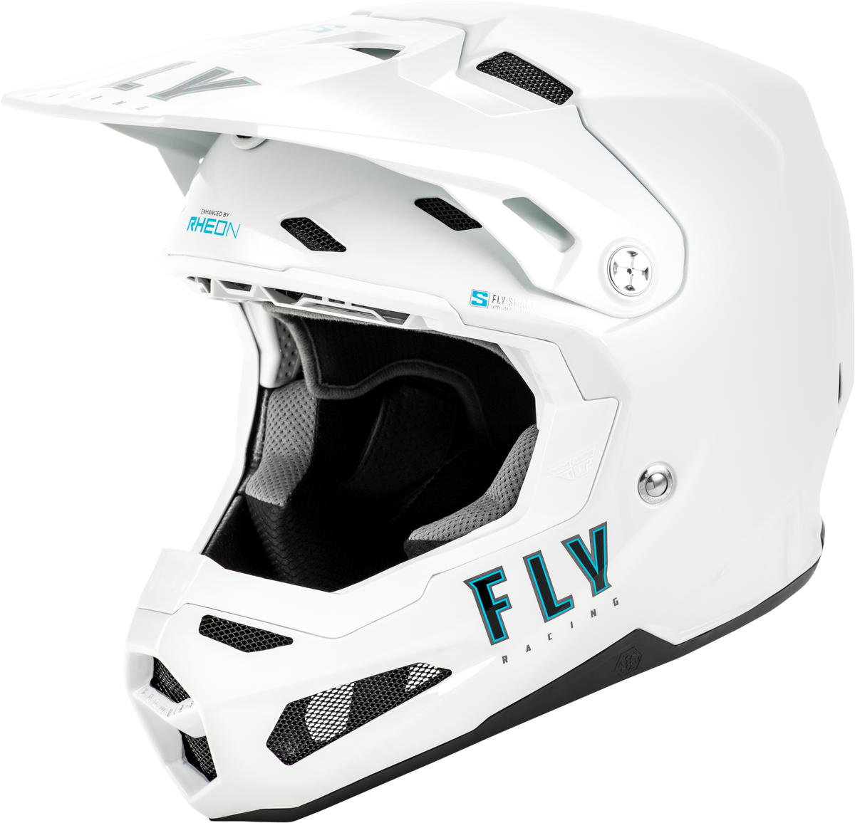 FLY Racing Formula S Carbon Helmet - White - View 9