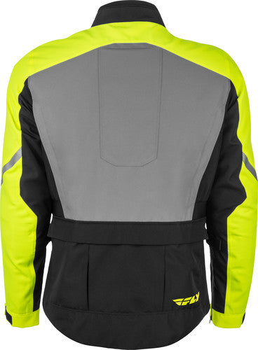 FLY Racing Terra Trek Jacket - Black / Hi-Viz Yellow - View 10
