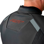 RST S-1 CE Men's Leather Jacket - Black / Grey / Red - View 14