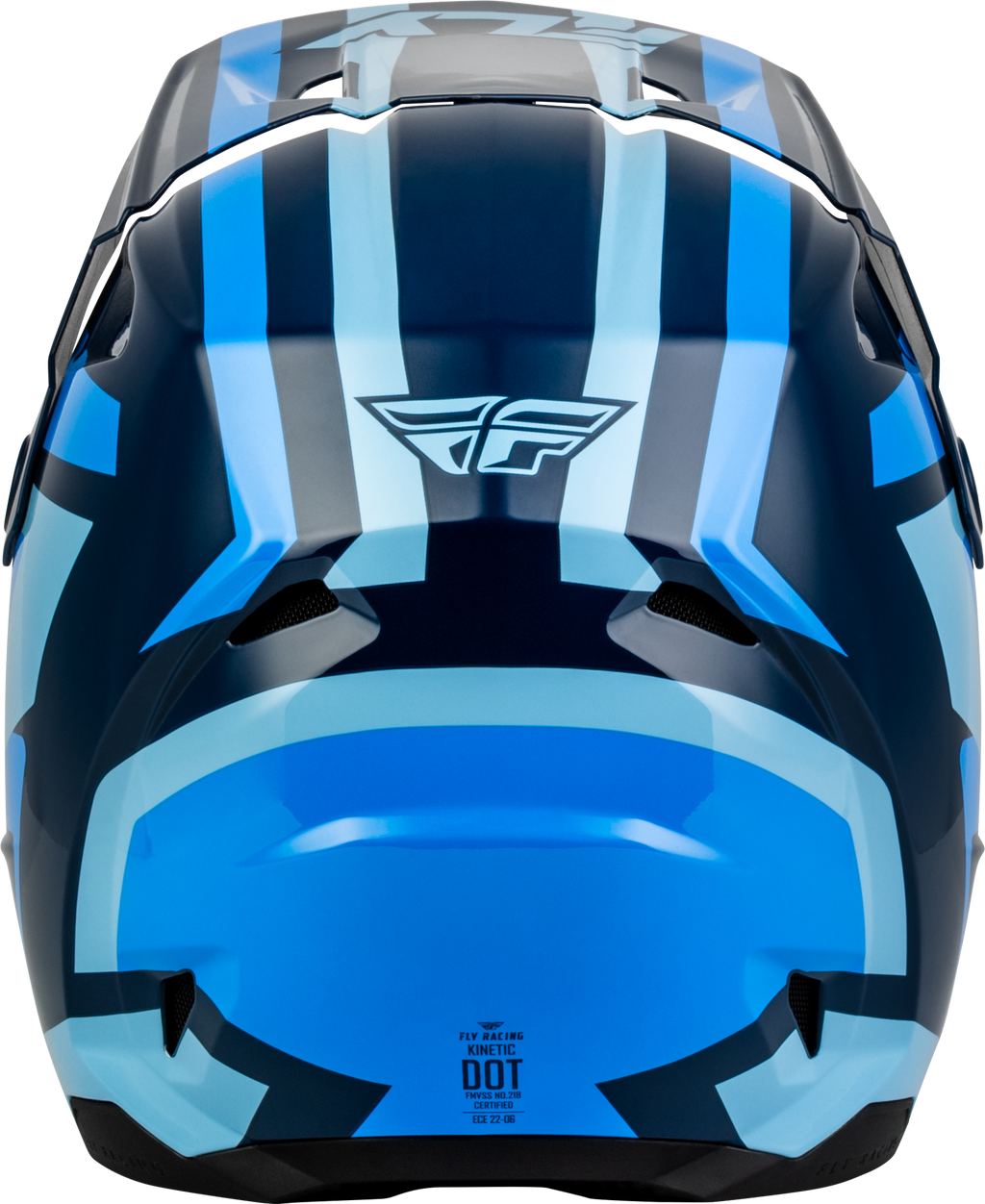 FLY Racing Kinetic Sync Helmet (2027) - Navy / Blue / Light Blue - View 7