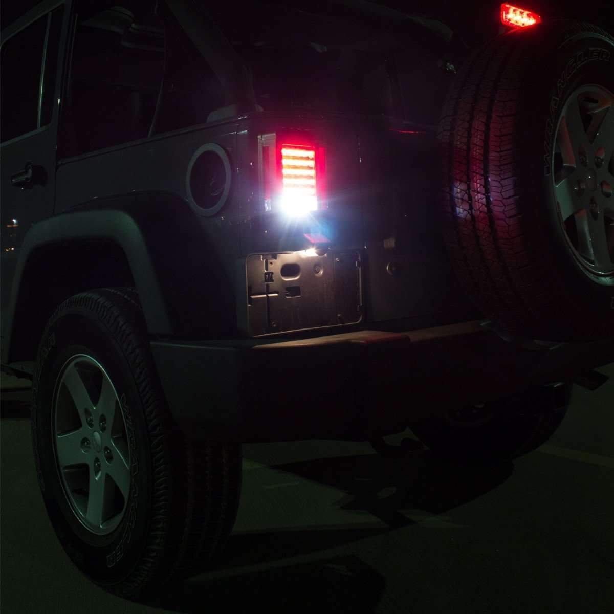 Eagle Lights Black LED Generation II Jeep Tail Lights for Jeep Wrangler