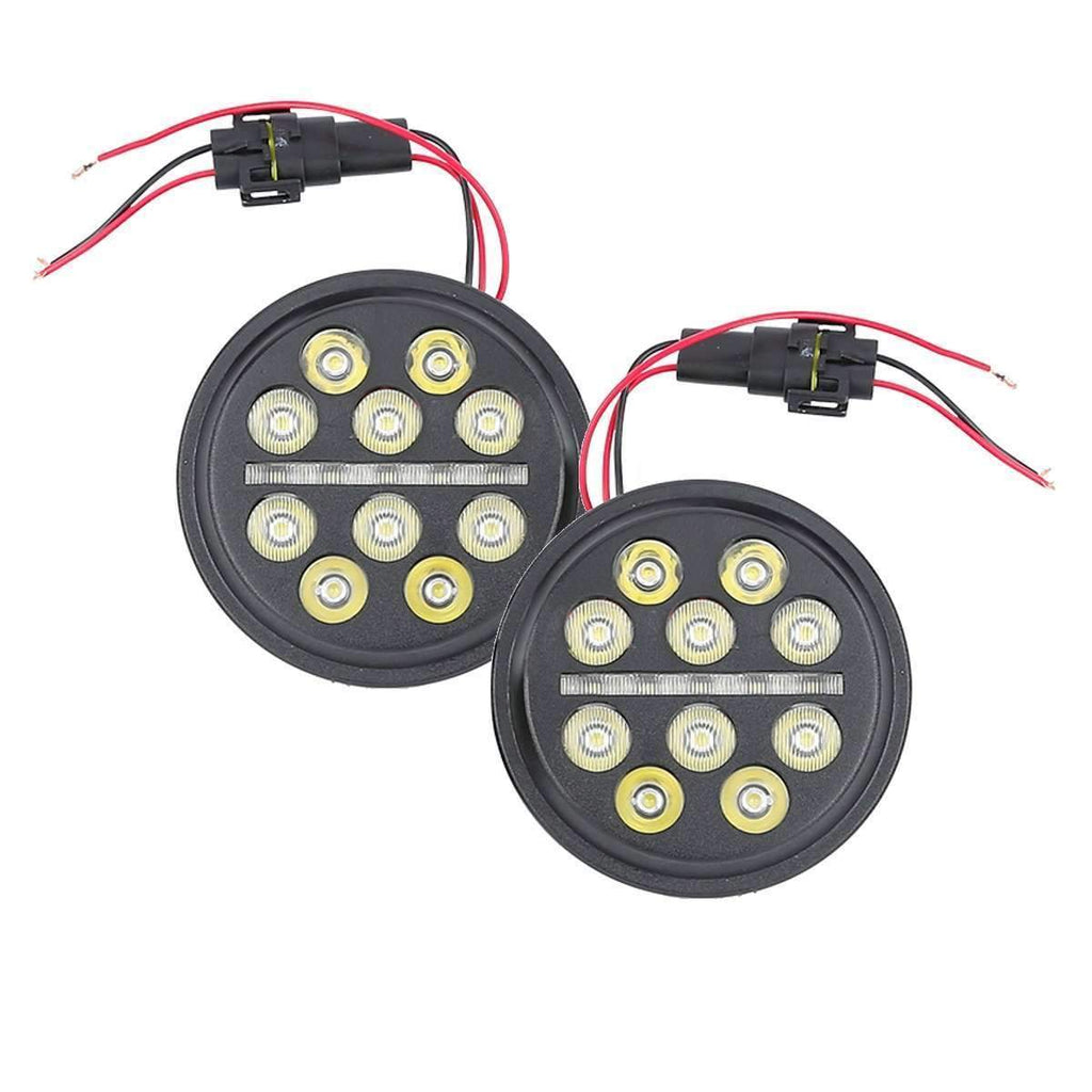 Eagle Lights Slim Line 4.5" Auxiliary / Passing LED Lights for Harley-Davidson® and Indian® Motorcycles - Plug and Play Connection