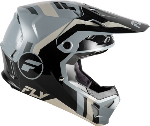 FLY Racing Formula CP Seal Helmet (2026) - Black / Grey / Light Grey - View 29