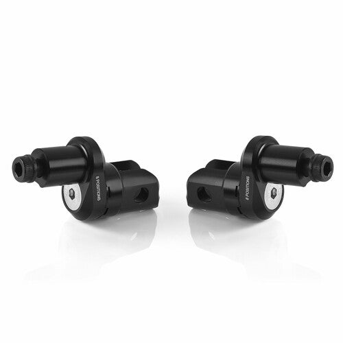 Rizoma Footpeg Mount Kit - Eccesntric Rider Adjust Black Pair - PE664B