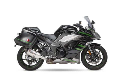 Yoshimura Ninja 1000SX 20-24/Ninja 1100SX 25-26 Alpha Stainless Slip-On Exhaust, w/ Stainless Muffler