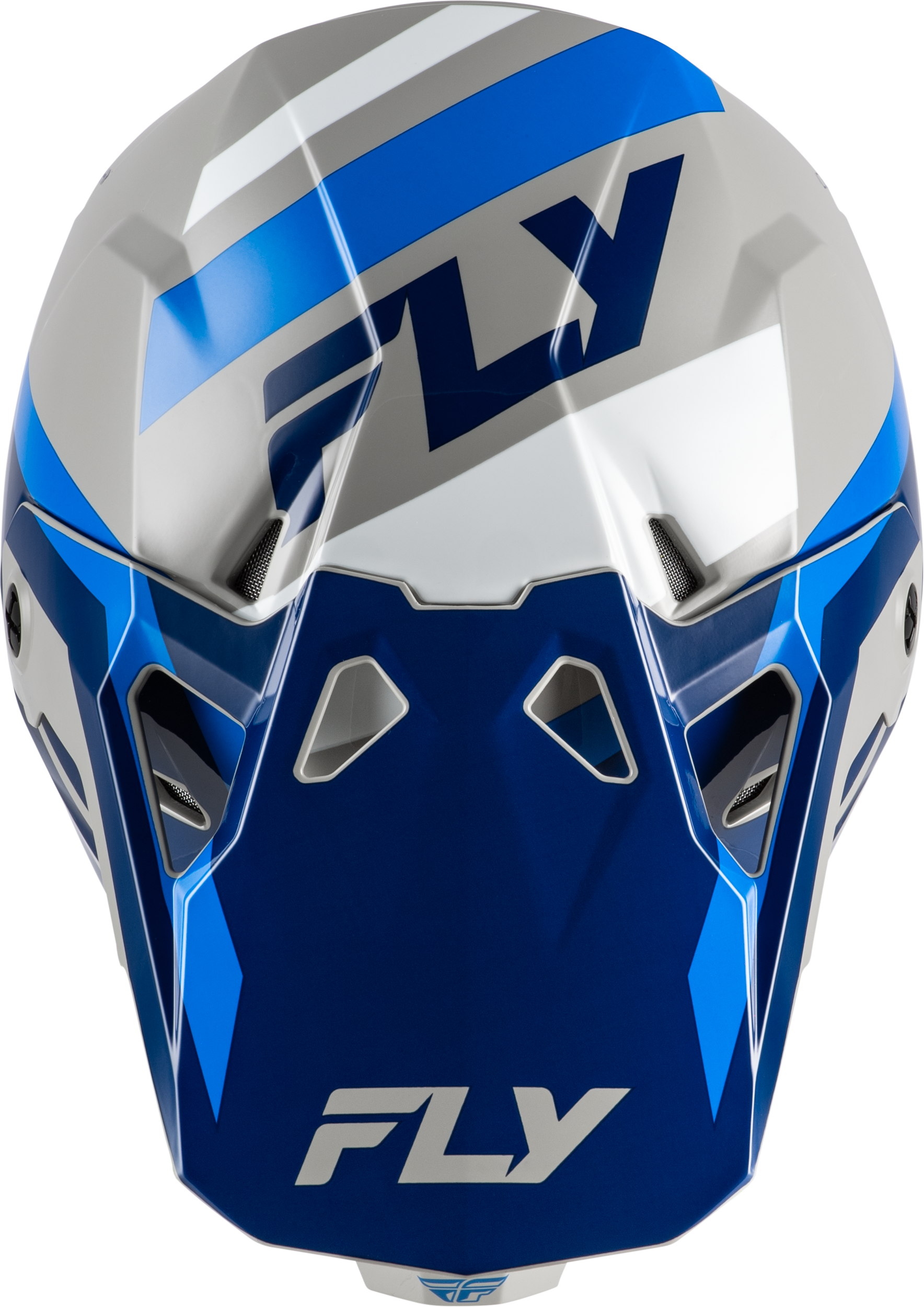 FLY Racing Formula CP Seal Helmet (2026) - Navy / Blue / Grey - View 10
