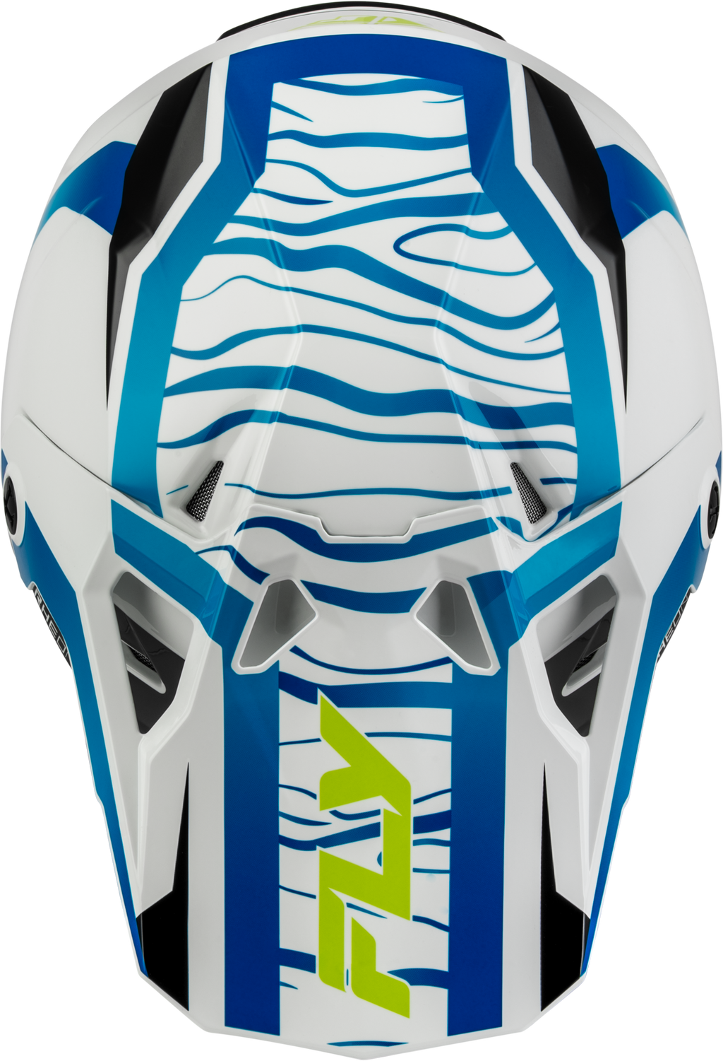FLY Racing Formula CP Charge Helmet (2027) - White / Blue / Black - View 12