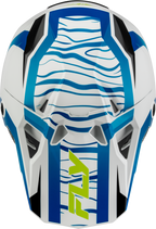 FLY Racing Formula CP Charge Helmet (2027) - White / Blue / Black - View 12