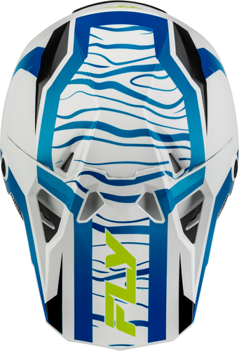 FLY Racing Formula CP Charge Helmet (2027) - White / Blue / Black - View 28