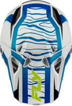 FLY Racing Formula CP Charge Helmet (2027) - White / Blue / Black - View 28