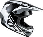 FLY Racing Kinetic Crest Helmet (2026) - Black / White / Grey - View 29