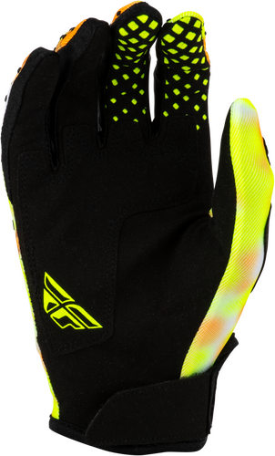 FLY Racing Kinetic Blur Gloves (2027) - White / Hi-Viz / Orange - View 16