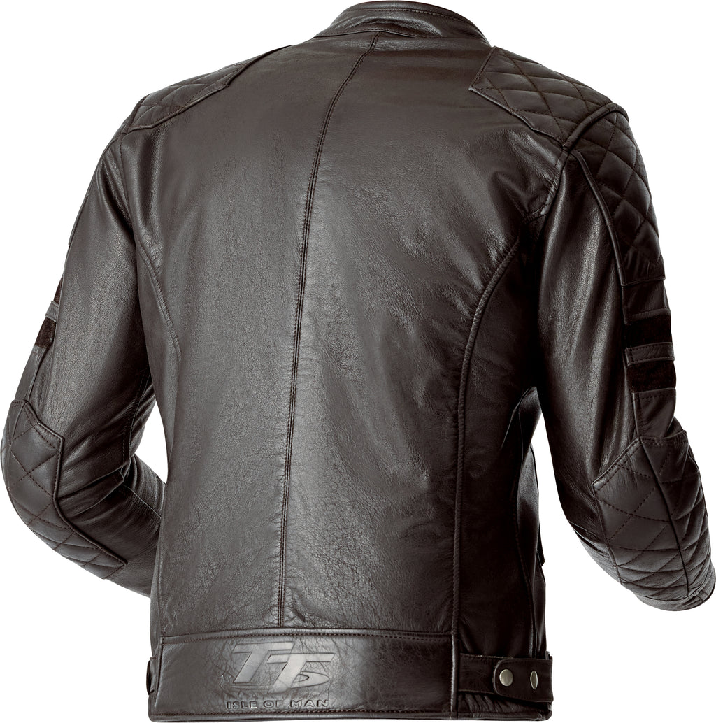 RST IOM TT Hillberry 2 CE Men's Leather Jacket - Brown - View 5