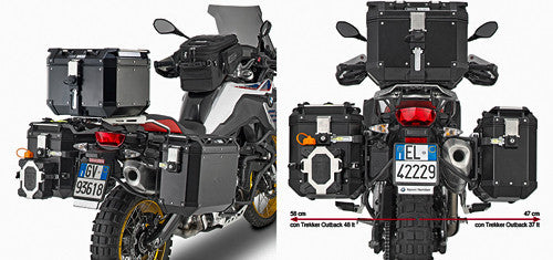 GIVI PL5127CAM Outback Sideframes for BMW F750GS, BMW F800GS, and BMW F850GS
