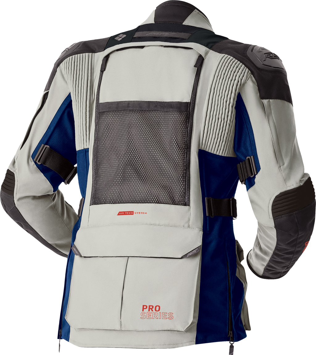 RST Pro Series Adventure-X CE Women's Textile Jacket - Silver / Blue - View 4