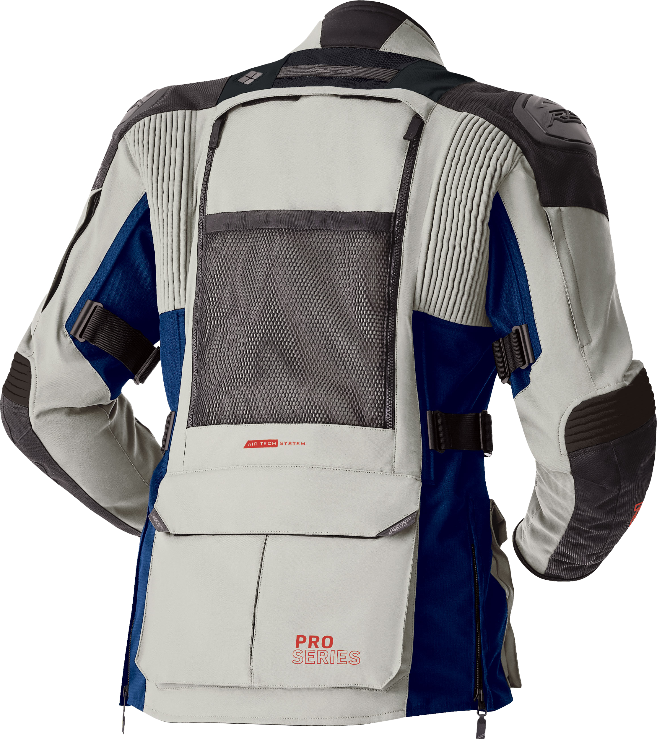RST Pro Series Adventure-X CE Women's Textile Jacket - Silver / Blue - View 4