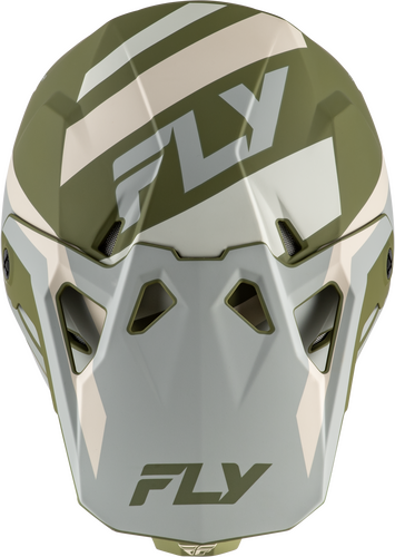 FLY Racing Formula CP Seal Helmet (2026) - Stone / Khaki / Olive - View 27