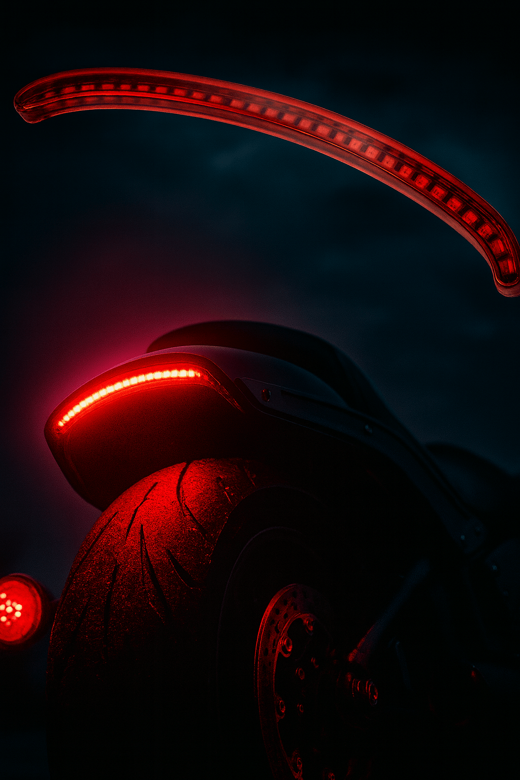 Eagle Lights SLIMLINE Auxiliary Run, Turn Signal and LED Brake Light for 2018+ Harley-Davidson® Fat Bob