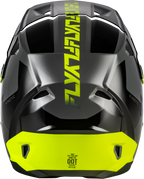 FLY Racing Kinetic Crest Helmet (2026) - Grey / Black / Hi-Viz Yellow - View 7