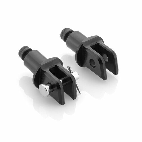 Rizoma Footpeg Mount Kit - Rider Black Pair - PE679B