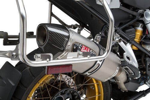 Yoshimura R1200GS/R1250GS 13-22 R-77 Stainless Slip-On Exhaust, w/ Stainless Muffler