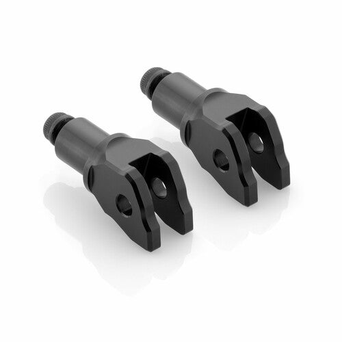 Rizoma Footpeg Mount Kit - Rider Black Pair - PE852B
