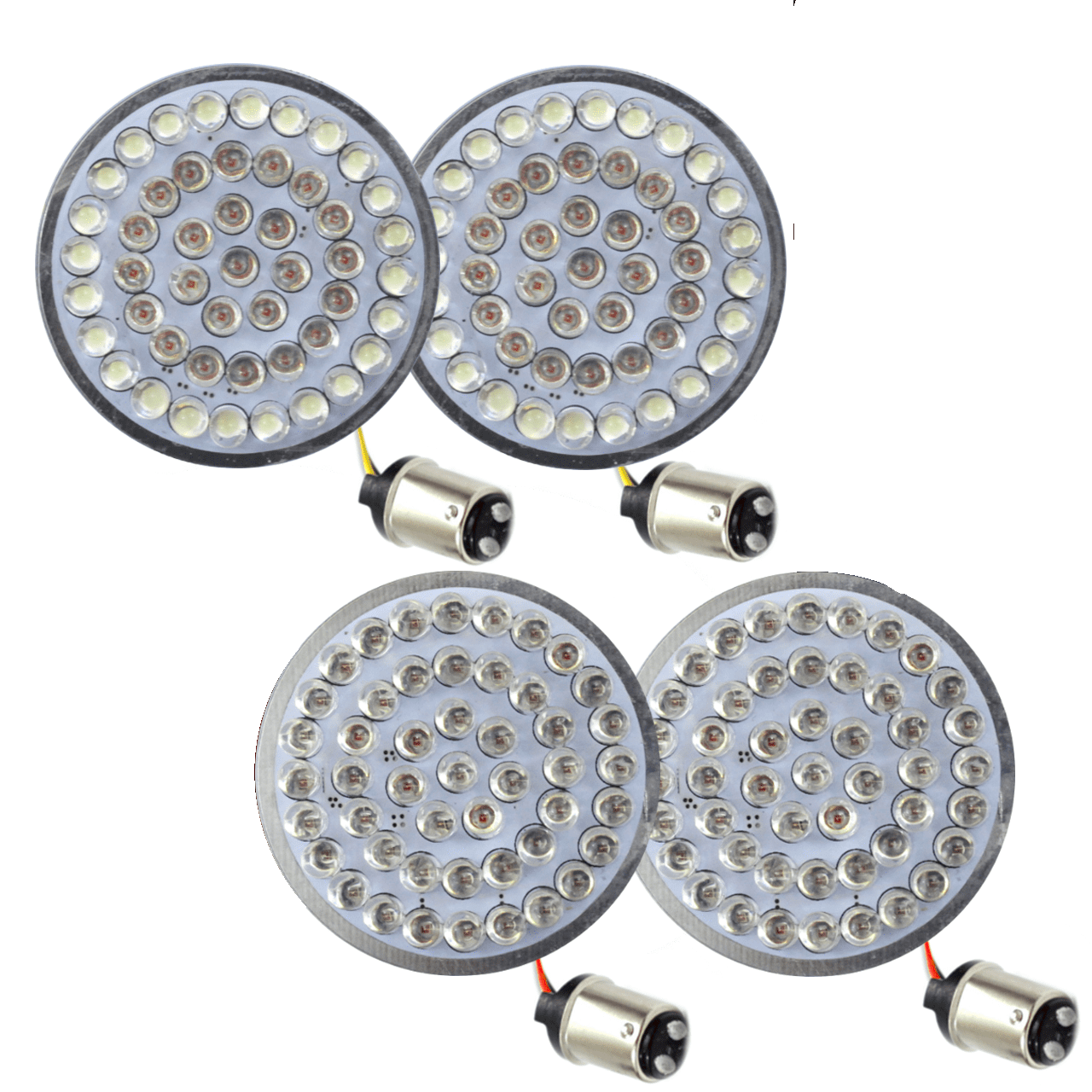 Eagle Lights 2” LED Turn Signal, Running and Brake Light Kit for Harley-Davidson® Motorcycles- Generation I / 1157 Front / 1157 Rear