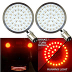 Eagle Lights Rear LED Turn Signal, Brake and Halo Running Light Kit for Harley-Davidson® Motorcycles - Generation II / 1157 Base / Halo Design