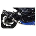 Arrow GSR 750 11-16/GSX-S 750 17-25 Homologated Aluminium Dark Silencer With Carbon End Cap 71776akn