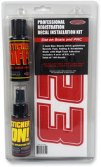 HARDLINE Professional Registration Decal Installation Kit