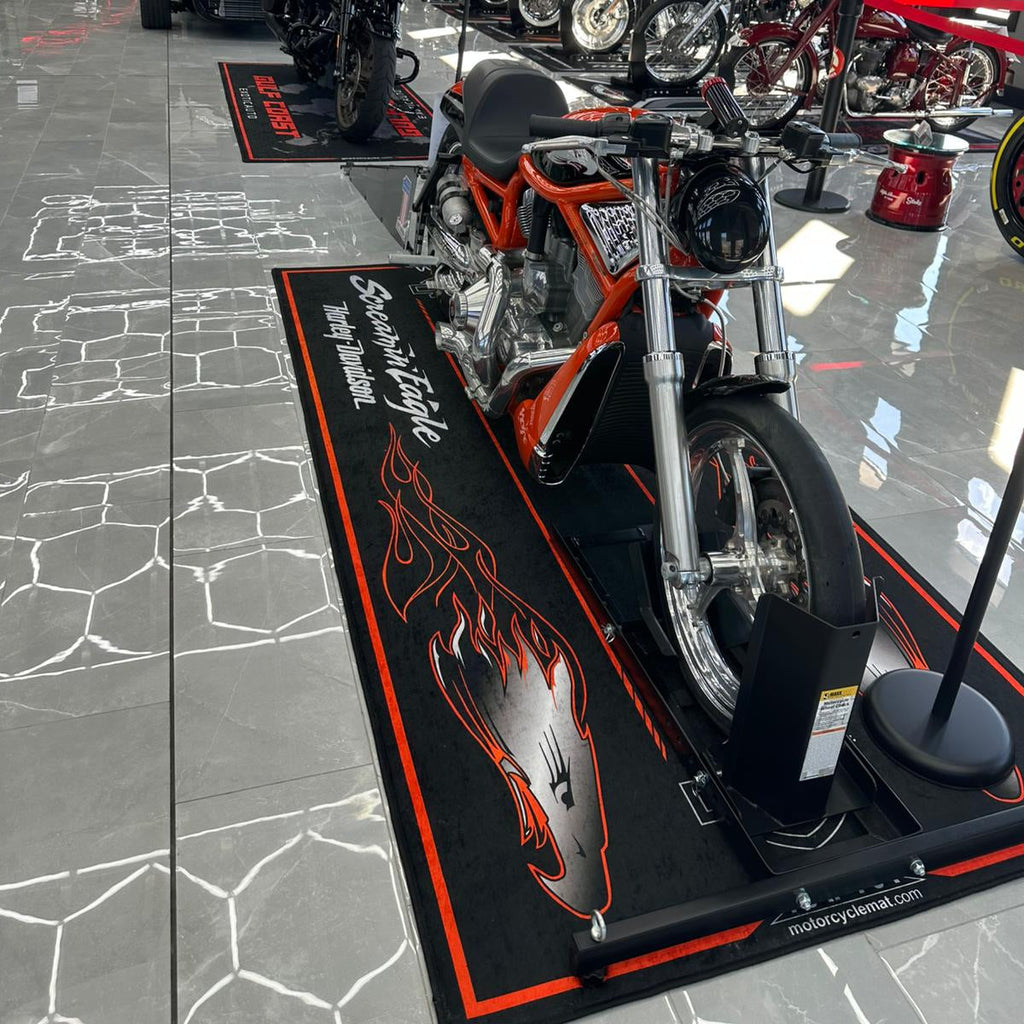 Custom Design MPM Motorcycle Mat – Special Design for You and Your Motorcycle!