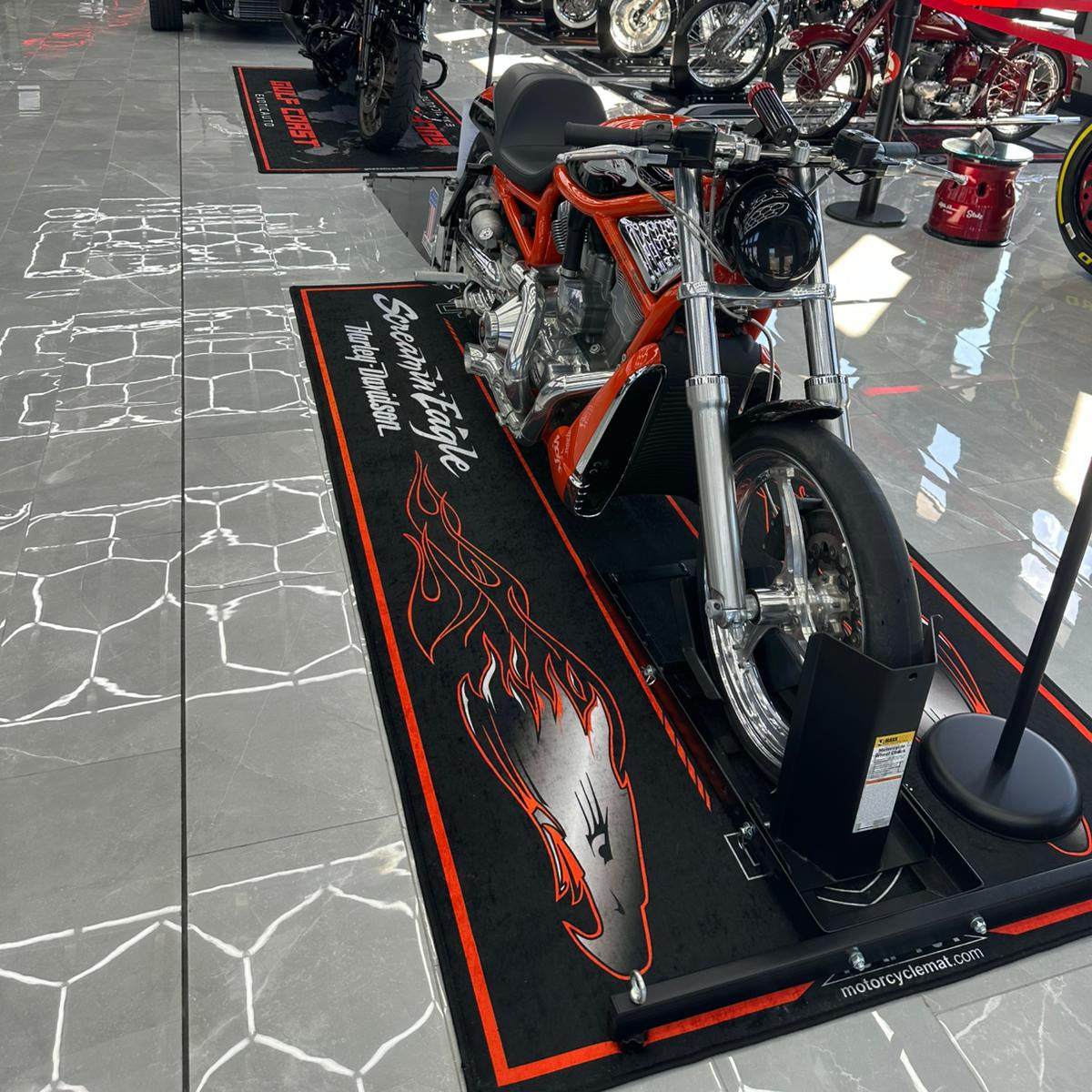 Custom Design MPM Motorcycle Mat – Special Design for You and Your Motorcycle!