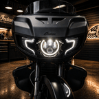 Eagle Lights Generation II Indian® Challenger / Pursuit LED Headlight Kit with Halo Ring