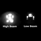 Eagle Lights 7" LED Headlight Kit for Harley Davidson and Indian Motorcycles - Generation III / Black