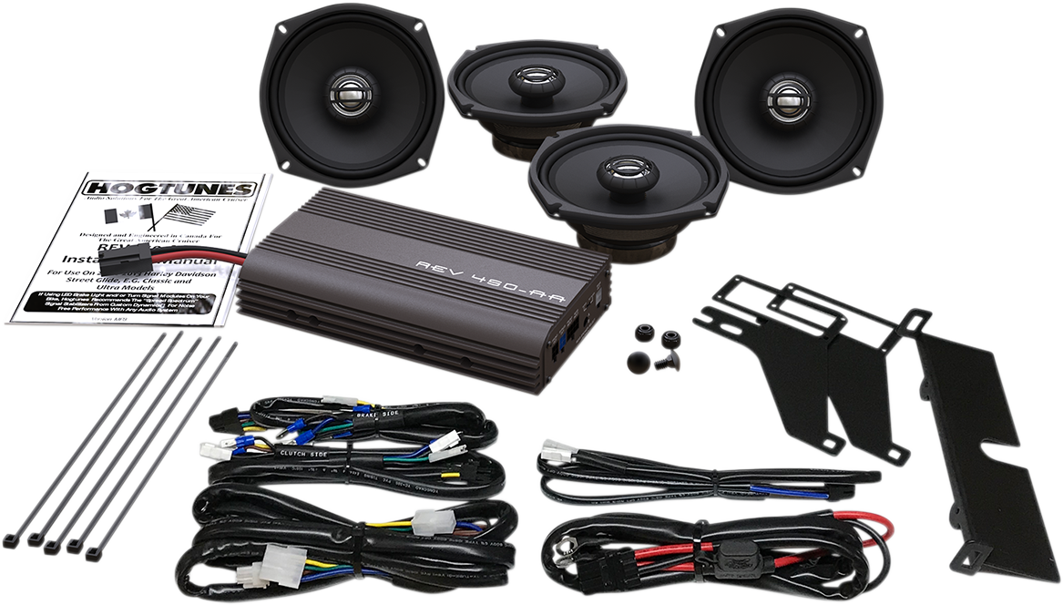 HOGTUNES 4-Speaker/200 W Amplifier Kit - '98-'13 FLHT/FLHX 4405-0535
