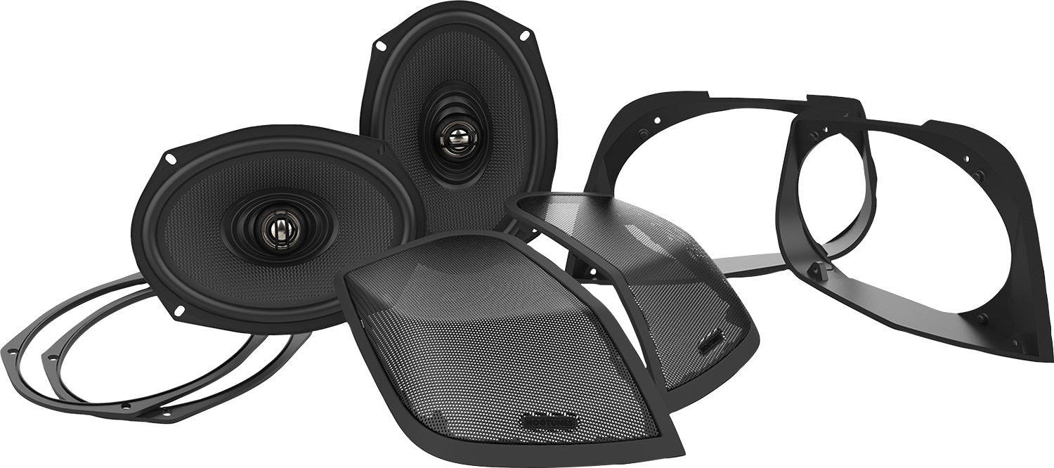 HOGTUNES Cut-In Lid Kit with Speakers - '14-'23 FLHT/FLHX/FLTR 4405-0893