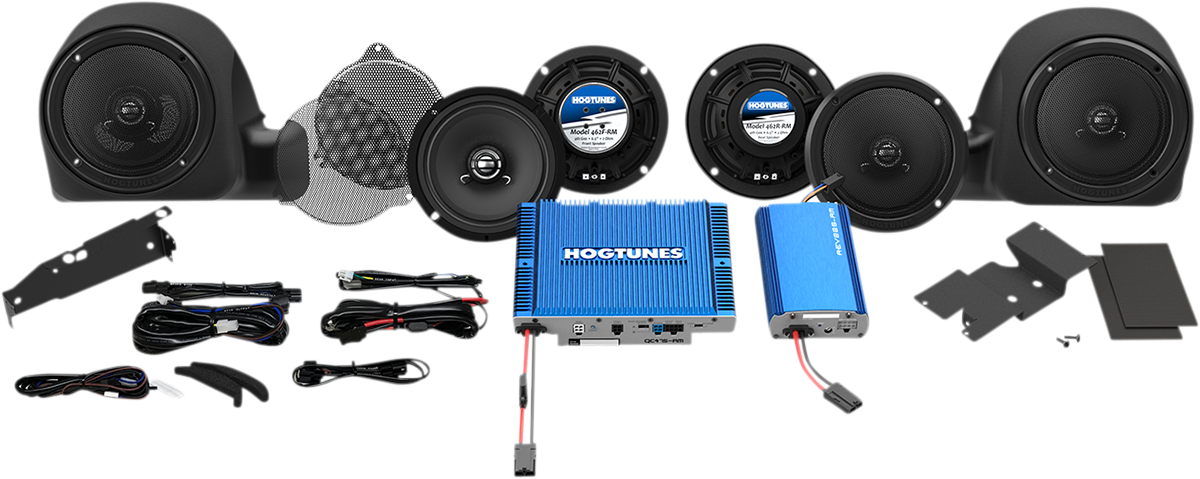 HOGTUNES Dual Amplifer and Speaker Kit - Speaker/Dual Amplifier Kit / '14-'24 FLHT/FLTR 4405-0786