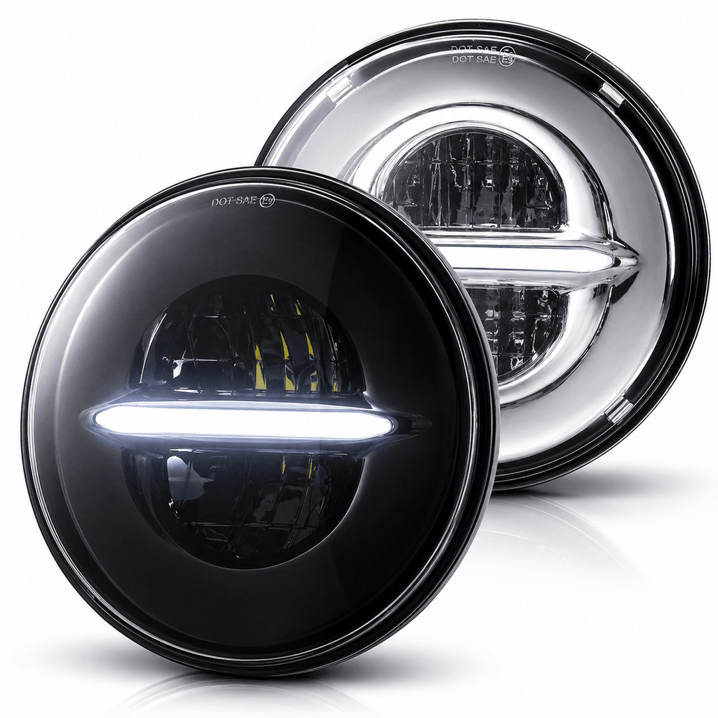 Eagle Lights Infinity Beam Series 5-3/4" Round LED Headlight for Harley-Davidson® and Indian® Motorcycles