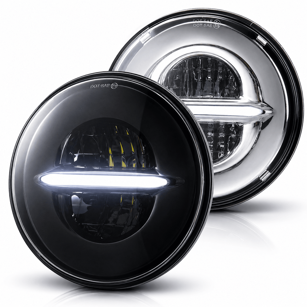 Eagle Lights Infinity Beam Series 5-3/4" Round LED Headlight for Harley-Davidson® and Indian® Motorcycles