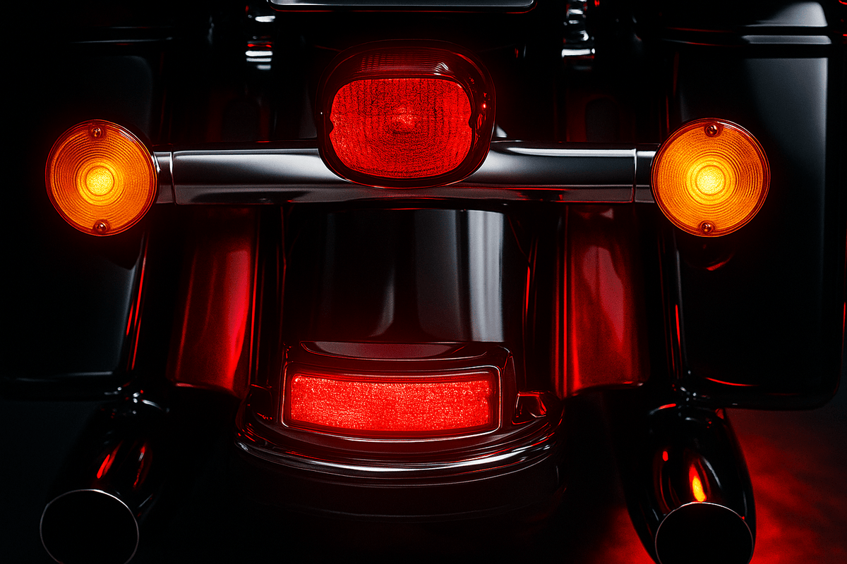 Eagle Lights LED Rear Fender Tip Upgrade Kit for 2009 and Newer Harley Davidson Electra Glide, Ultra Limited, Road Glide Models